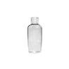 Oval Clear PET Bottle w/ Flip Cap 60mL