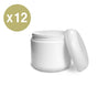 White PP Jar w/ Lid 130mL